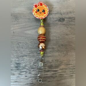 Gingerbread badge reel